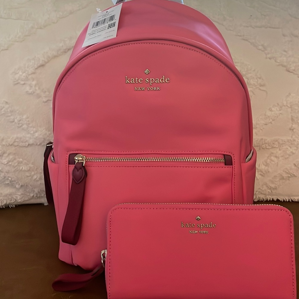 Kate Spade backpack and Wallet